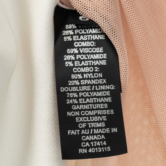 Marie Saint Pierre Nusar White Jersey Mesh-Trim Short-Sleeve Jacket - Picture 7 of 7